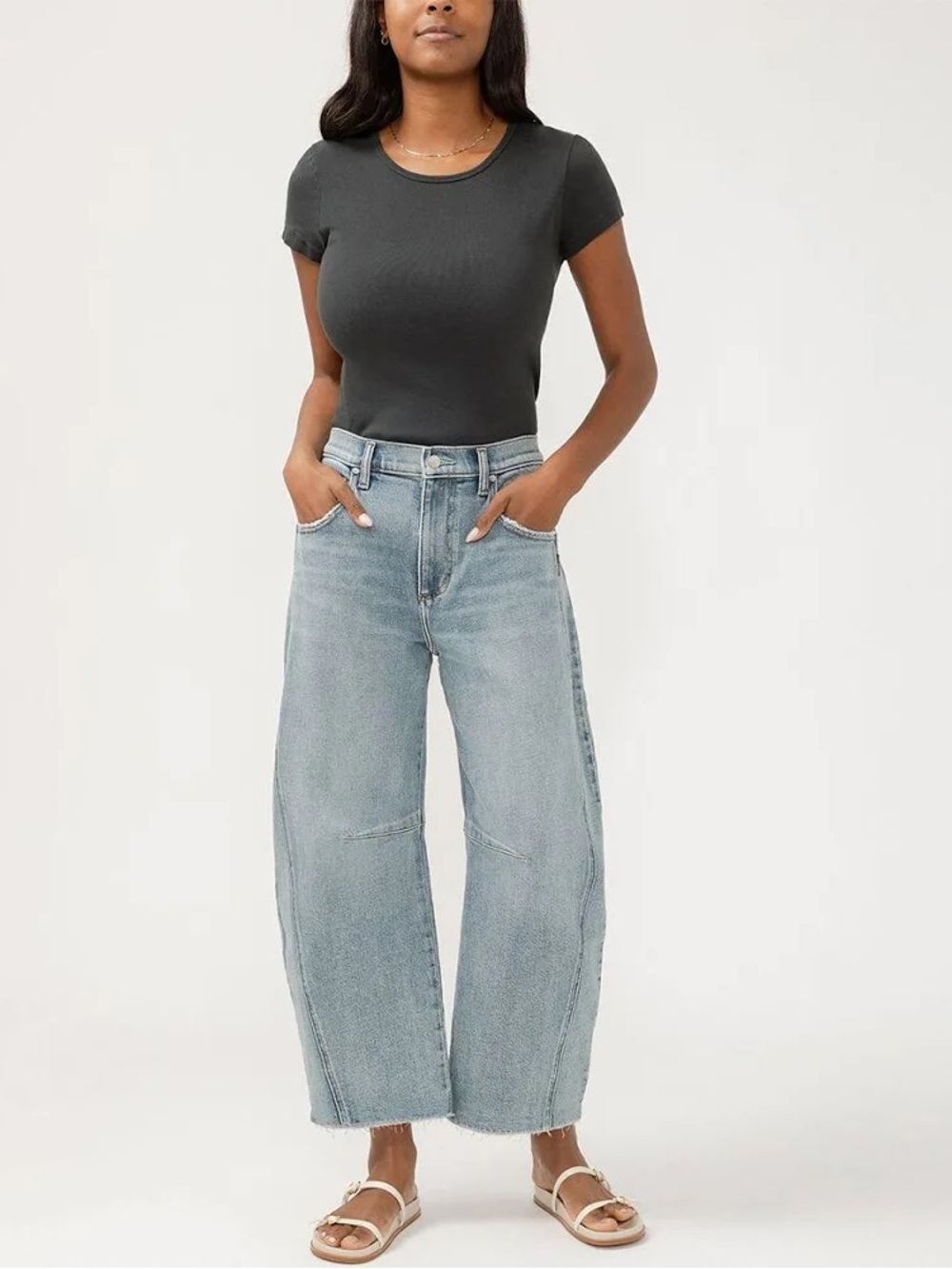 Silver Horseshoe Jeans | 33x26